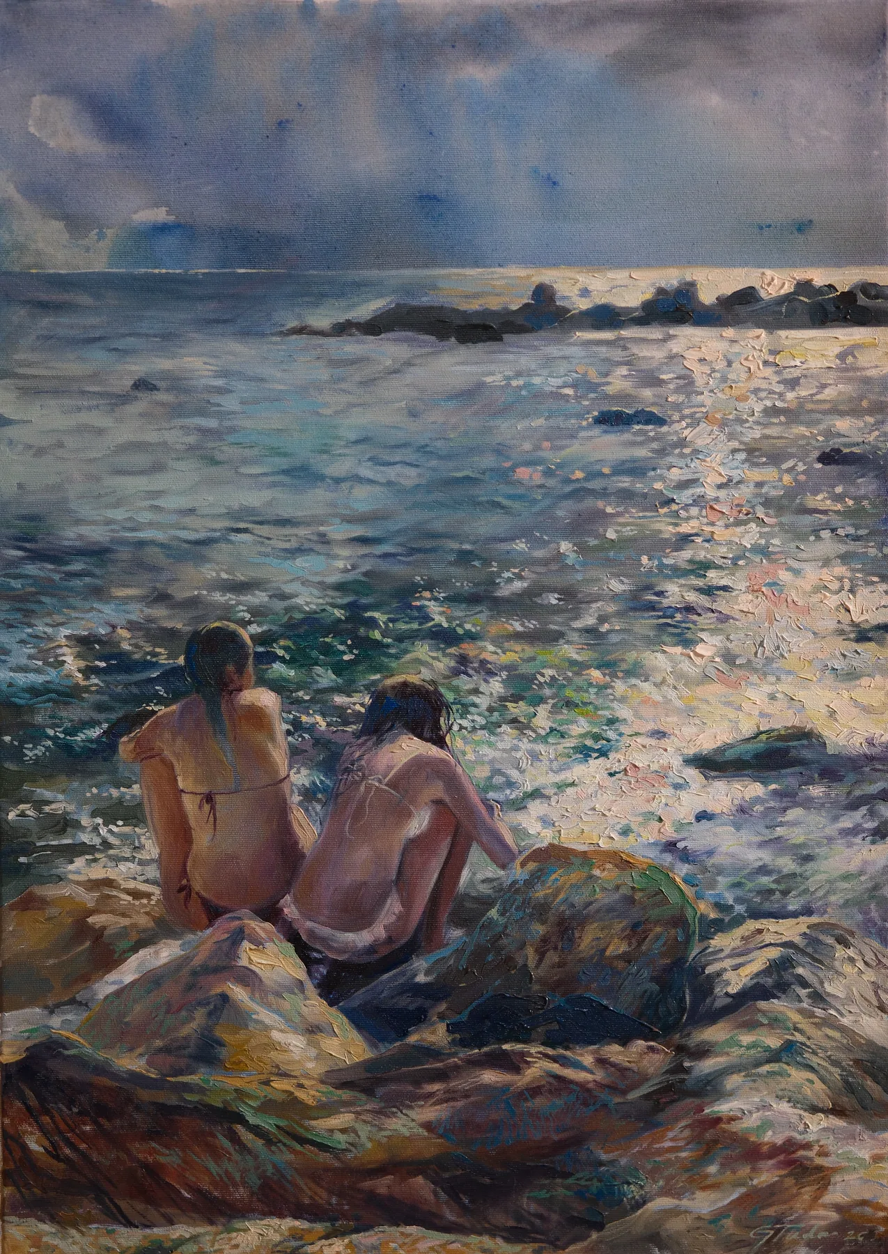 "A Quiet Distance", 70 x 50 cm, oil on canvas, 2026